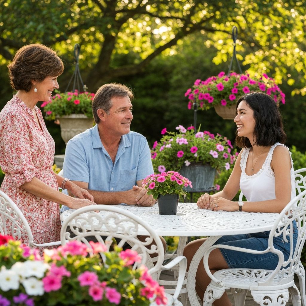 Parents with student